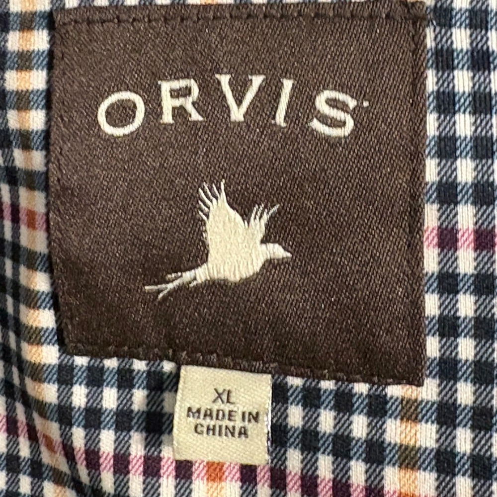 Orvis Mens Navy Blue 100% Wool Full Zip Shooting Cardigan Sweater XL 697688 - Picture 3 of 6